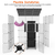 4Tier Cat Playpen Cage Black Iron Indoor Cat House 