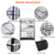4 Tiers Cat Cage Rolling Metal Cat Playpen Enclosures Cat Kennel House