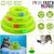 Cat Track Tower Toys 4-Layer Ball Track Interactive Cat Toys