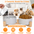 Double 28.7Oz Ceramic Pet Bowls Dog Cat Bowls 