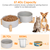 Double 28.7Oz Ceramic Pet Bowls Dog Cat Bowls 