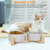 Double 28.7Oz Ceramic Pet Bowls Dog Cat Bowls 