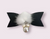 Vegan Leather Minky Pom and Pearl Bow