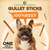 Gullet Sticks 100% Natural Beef Esophagus Dog Chews 6 inch Premium Dog Treats for Training Puppies & Adults Zero Filler or Preservatives 24 Count