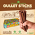 Gullet Sticks 100% Natural Beef Esophagus Dog Chews 6 inch Premium Dog Treats for Training Puppies & Adults Zero Filler or Preservatives 24 Count
