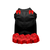 Crimson Noir Petal Dress