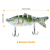 4Pcs 10cm/20g Bass Fishing Lure 6 Segment Multi