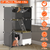 3 Tier Cat Cage Indoor with Litter Box Hammock Detachable Metal 