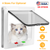 Cat Door Pet Gate 4 Way Locking Flap Door Quiet 