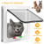 Cat Door Pet Gate 4 Way Locking Flap Door Quiet 