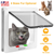 Cat Door Pet Gate 4 Way Locking Flap Door Quiet 