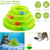 Cat Track Tower Toys 4-Layer Ball Track Interactive Cat Toys