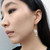 Pearly Cluster Hoop Oval - Chandelier/Dangle