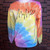 Mama Custom Bright Rainbow Tie Dye Sweatshirt or Long Sleeve Tee