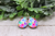Colorful Hearts || French Lever Earrings