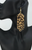 Hair On Fringe Cheetah Leather Earrings 
