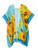 Aqua- Sunflower Oil Painting Kimono