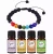 7 Chakras Lava Stone Bracelet