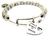 A Piece Of My Heart Is In Heaven Metal Beaded Bangle Bracelet