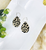 Hair On Spotted Leopard Leather Hoop Earrings 