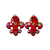 Studded Fleur De Lis Earrings