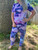 Berry Purple Ice Dyed Tie Dye Blank Jogger Set