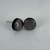 Small - Iron Earth - Handmade Stud Wooden Earrings - Minimalistic Circl