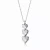 Collette Z Sterling Silver Cubic Zirconia Triple Heart Necklace