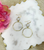 Rhinestone & Hoop Pendant Earrings 