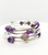 Wrap Bracelets -Monica In Amethyst And Agate