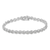 .925 Sterling Silver 1/2 Cttw Diamond Criss-Cross Miracle-Set 7" Link Bracelet (I-J Color, I2-I3 Clarity)
