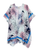 Aqua- Floral & Tropical Bird Kimono