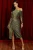 Women's Off Shoulder Black Metallic Glitter party Dress