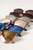 Women's Round Glitter Arm Sunglasses