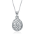 Collette Z Sterling Silver Pear-cut Cubic Zirconia Necklace