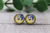 Joy | Glass Stud Earrings | Hypoallergenic