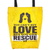 Rescue Love Recycled Military Tent Tote