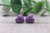 Crackle Hearts Stud Earrings