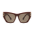 Large Cateye Design with Brilliant Gold Color Accent Arms
