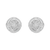 .925 Sterling Silver 1/4 Cttw Baguette and Round Diamond Swirl Love Knot Stud Earrings (I-J Color, I3 Clarity)