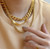 RONNIE GOLD ROPE CHAIN NECKLACE
