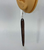 Large Thin Teardrop - Dark Oak Stain - Lightweight Earrings - Handmade