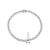 Collette Z C.Z. Sterling Silver Rhodium Plated Circle Necklace