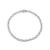 Collette Z C.Z. Sterling Silver Rhodium Plated Circle Necklace