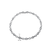 Collette Z Sterling Silver Cubic Zirconia Rectanlgle Link Necklace