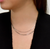 FAYE NECKLACE -THIN SILVER CHAIN NECKLACE