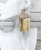 Pendant & Gold Tassel Earrings 