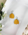 Mustard Leather Earrings 