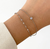 BIJOU SILVER DAINTY DUO SOLITAIRE BRACELET