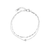 BIJOU SILVER DAINTY DUO SOLITAIRE BRACELET